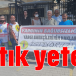 Artık yeter!