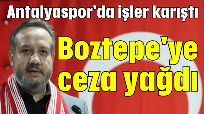 Boztepe'ye ceza yağdı