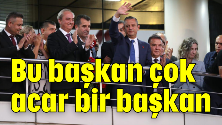 Bu başkan çok acar bir başkan