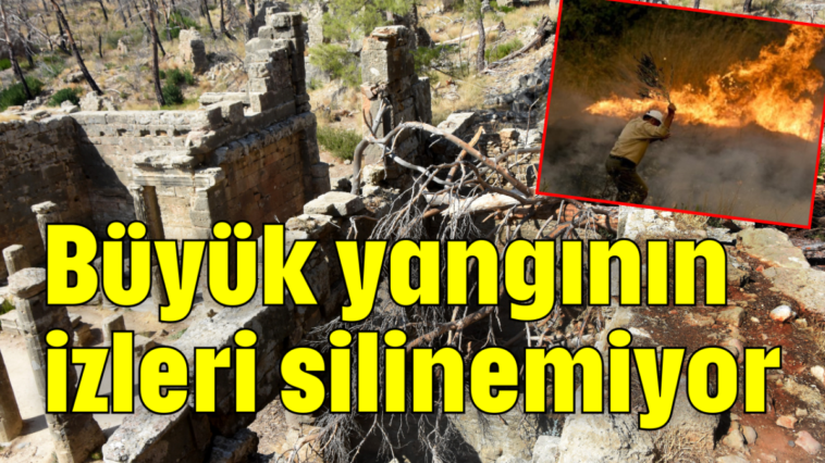 Büyük yangının izleri silinemiyor