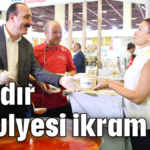 Çandır fasulyesi ikram etti