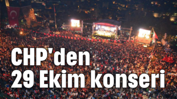 CHP'den 29 Ekim konseri