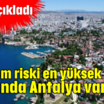 Deprem riski en yüksek iller arasında Antalya var mı?