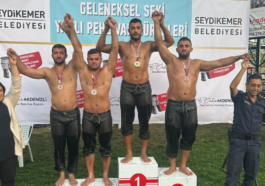 Kemer'in pehlivanı Seydikemer'de üçüncü oldu