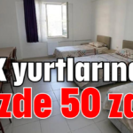 KYK yurtlarına yüzde 50 zam