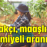 Ortakçı, maaşlı, yevmiyeli aranıyor