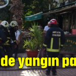 Otelde yangın paniği