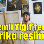 Otizmli Yiğit'ten harika resimler