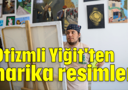 Otizmli Yiğit'ten harika resimler