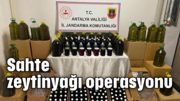 Sahte zeytinyağı operasyonu