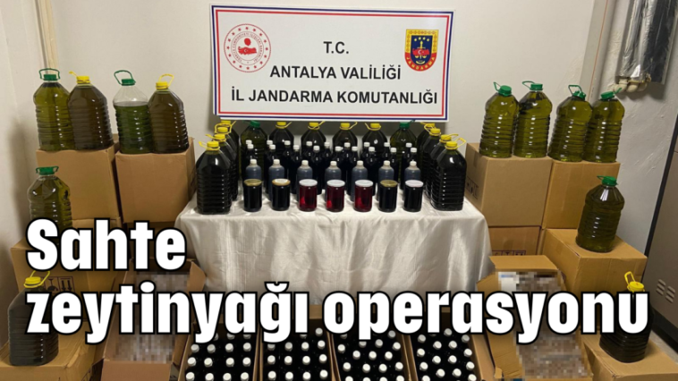 Sahte zeytinyağı operasyonu