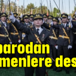 52 barodan teğmenlere destek