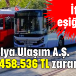 Antalya Ulaşım A.Ş. 385.458.536 TL zarar etti