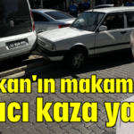 Başkan'ın makam aracı kaza yaptı