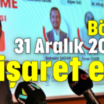 Böcek 31 Aralık 2025'i işaret etti