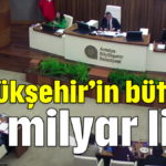 Büyükşehir'in bütçesi 39 milyar lira