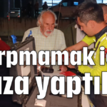 Çarpmamak için kaza yaptılar