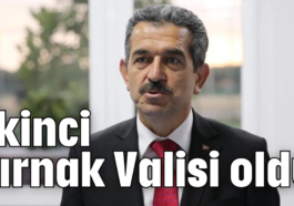 Ekinci Şırnak Valisi oldu