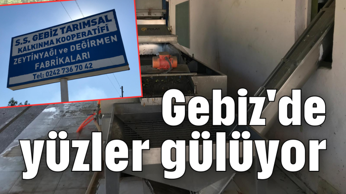 Gebiz'de yüzler gülüyor