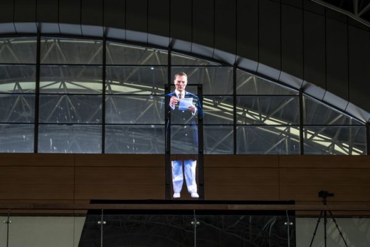 ULU ÖNDER ATATÜRK, HOLOGRAM İZLETİSİYLE ANILDI