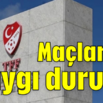 Maçlarda saygı duruşu