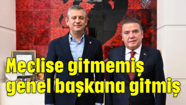 Meclise gitmemiş genel başkana gitmiş