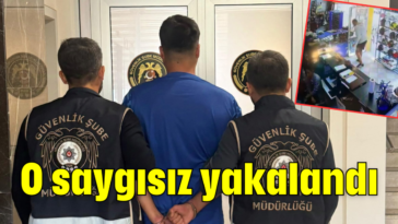 O saygısız yakalandı