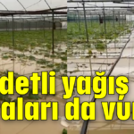 Şiddetli yağış seraları da vurdu