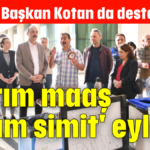 'Yarım maaş yarım simit' eylemi