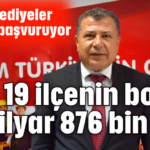 19 ilçenin borcu 3 milyar 876 bin lira