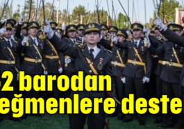 52 barodan teğmenlere destek