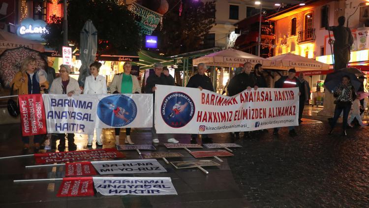 Antalyada yüksek kira protestosu