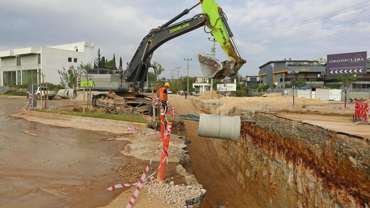 Aksuda, 40 kilometrelik kanalizasyon çalışmasında sona yaklaşıldı