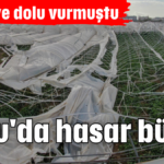 Aksu'da hasar büyük