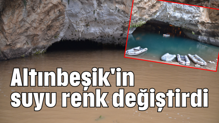 Altınbeşik'in suyu renk değiştirdi