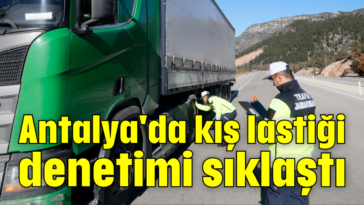 Antalya'da kış lastiği denetimi sıklaştı