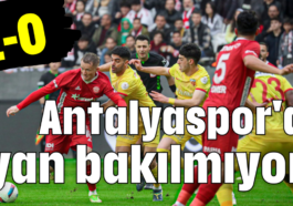 Antalyaspor'a yan bakılmıyor 2-0