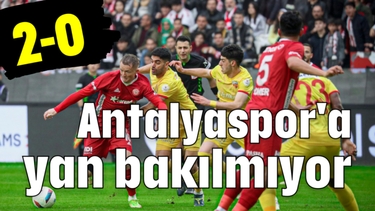 Antalyaspor'a yan bakılmıyor 2-0