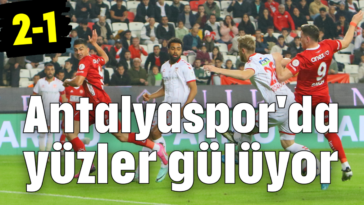 Antalyaspor'da yüzler gülüyor 2-1