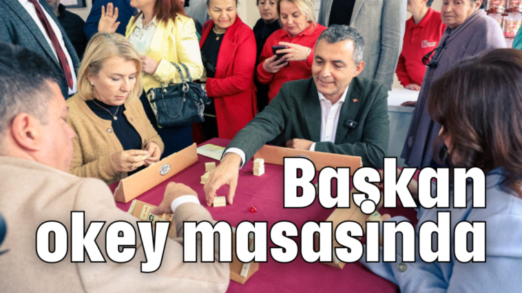 Başkan okey masasında