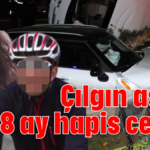 Çılgın aşığa 1 yıl 8 ay hapis cezası