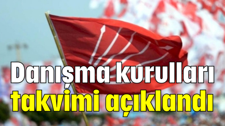 Danışma kurulları takvimi açıklandı