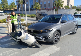 Ehliyetsiz motosiklet sürücüsü ölümden döndü