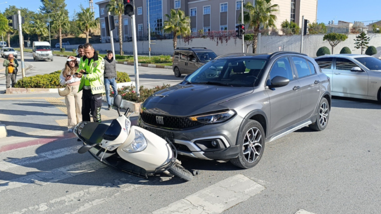 Ehliyetsiz motosiklet sürücüsü ölümden döndü