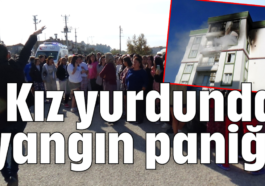 Kız yurdunda yangın paniği