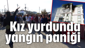 Kız yurdunda yangın paniği