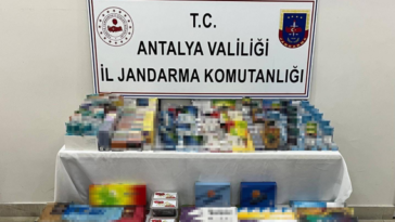 Manavgat’ta kaçak sigara ve tütün operasyonu