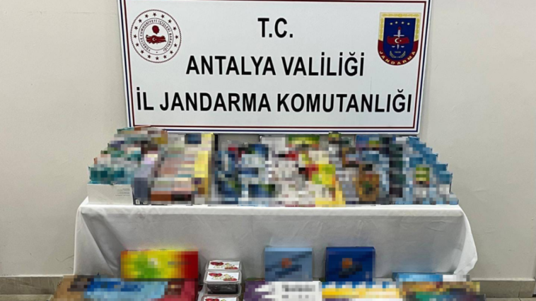 Manavgat’ta kaçak sigara ve tütün operasyonu