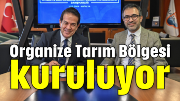 Organize Tarım Bölgesi kuruluyor