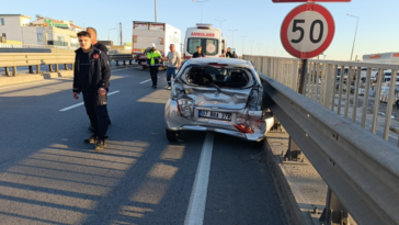 Side'deki trafik kazası ucuz atlatıldı